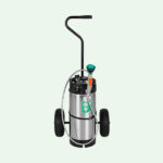 ClassicLine mobile Tank-Augendusche mit Edelstahltank auf Handwagen – Image 2