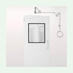 PremiumLine variable Körper-Notdusche mit Zugstangenumlenkung für Über-Tür-Montage – Image 4